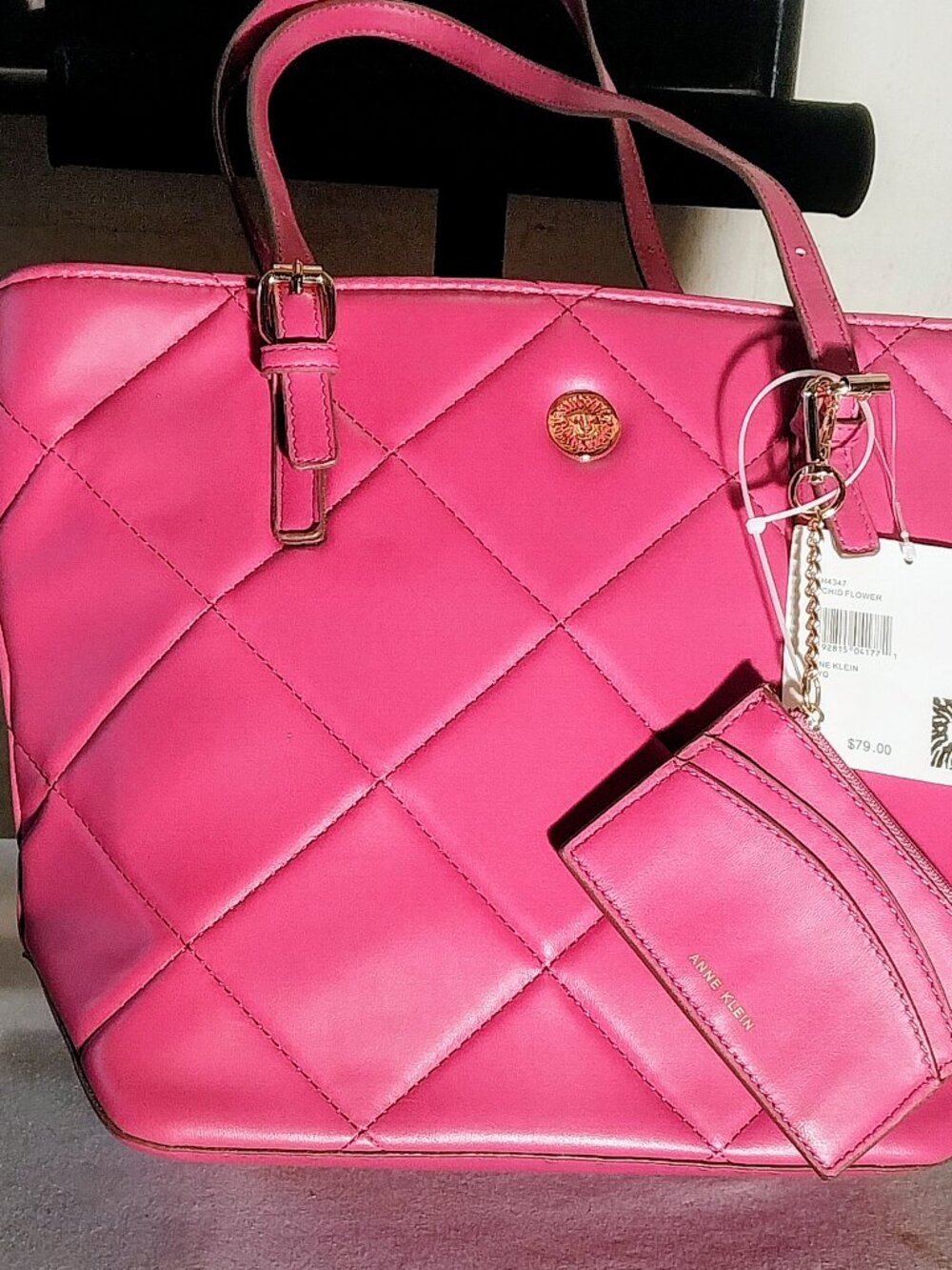 NWT Orchard Flower Anne Klein Shoulder Bag Bonus Card Wallet